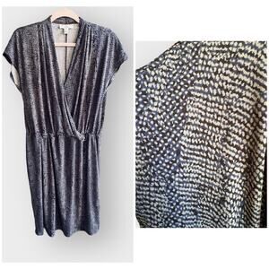 H by Halston printed dress with cinched waist